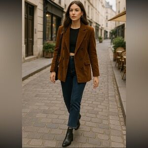 Blank NYC Rich Brown Corduroy Blazer